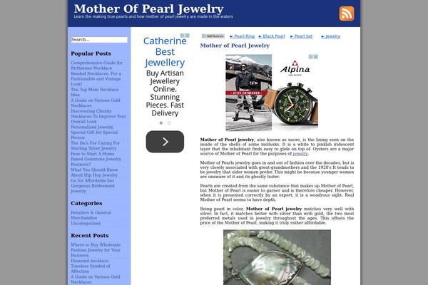 buzzaboutjewelry.com site used Intellitheme