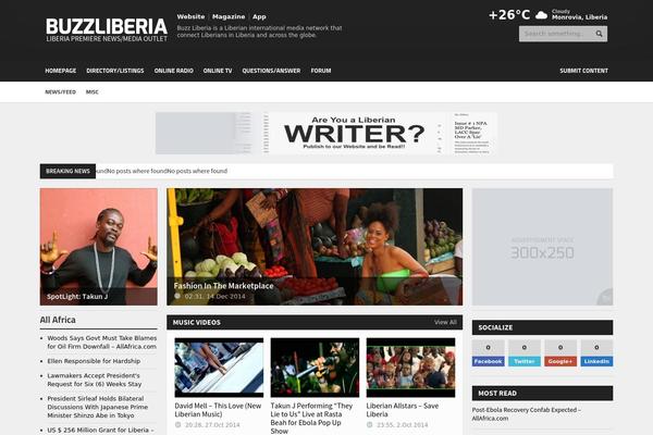 Allegro theme site design template sample