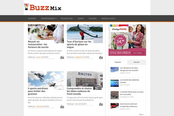 Gridlove theme site design template sample