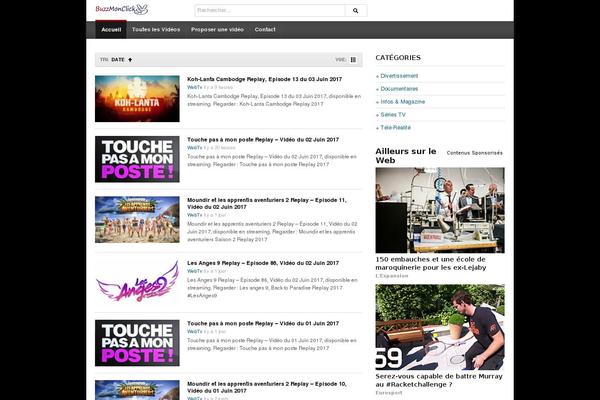 deTube theme site design template sample