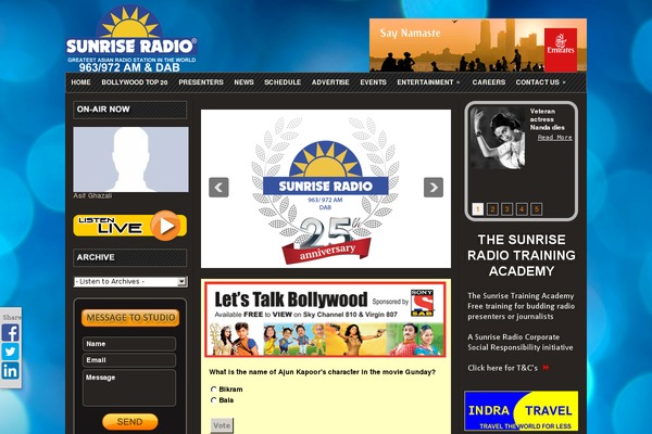 Broadway theme site design template sample