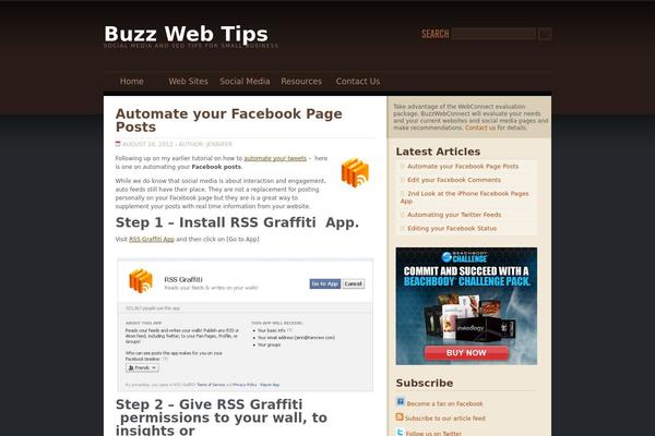 WP-Brown theme site design template sample