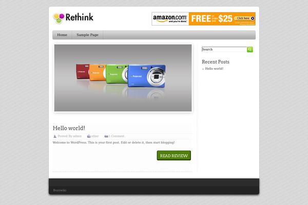 ReThink theme site design template sample