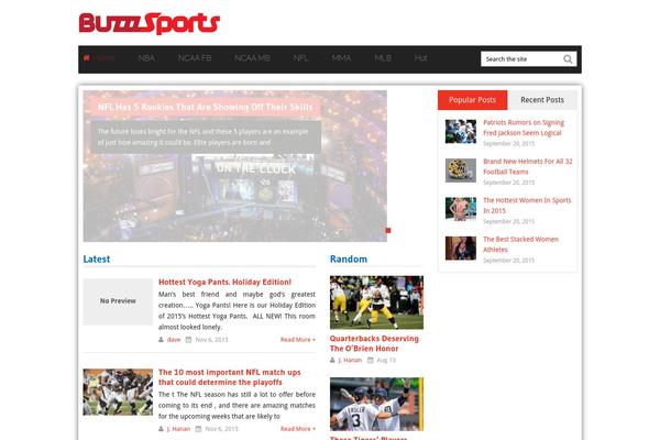 Frontpage theme site design template sample