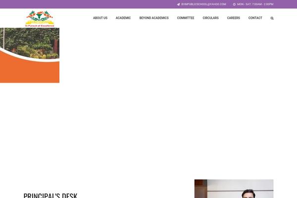 Academia theme site design template sample