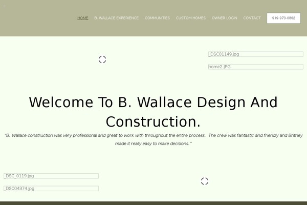 bwallacebuilt.com site used Wallace