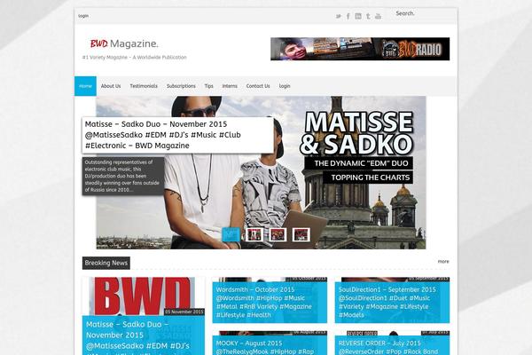 Triangle Magazine theme site design template sample