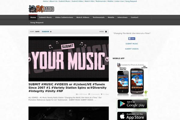 deTube theme site design template sample