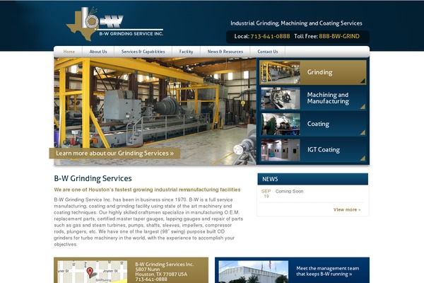 bwgrinding.com site used Bwgs