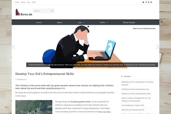 Presazine theme site design template sample
