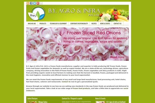 byagroinfra.com site used Farmfreshtheme