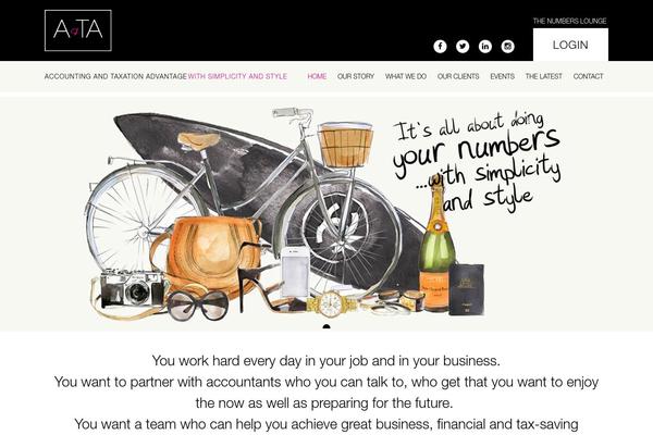 Ata theme site design template sample