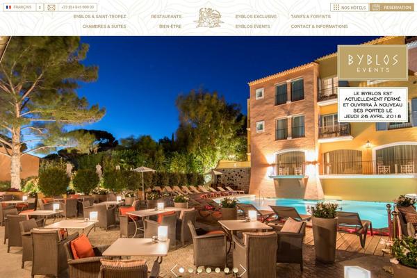 Byblos theme site design template sample