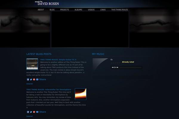 Night theme site design template sample