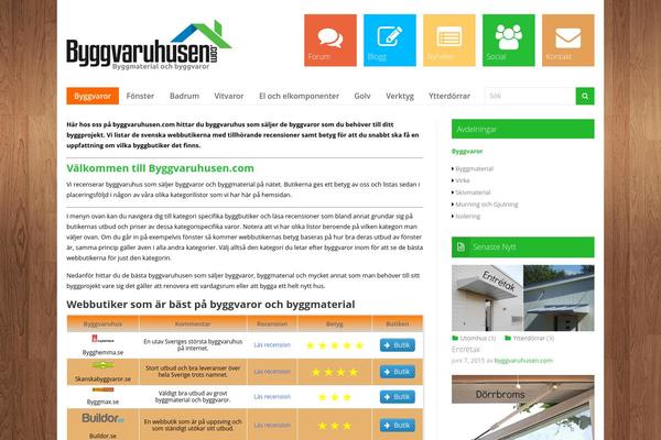 byggvaruhusen.com site used Pandora – Responsive Magazine Theme