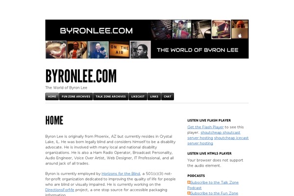 byronlee.com site used Newslite