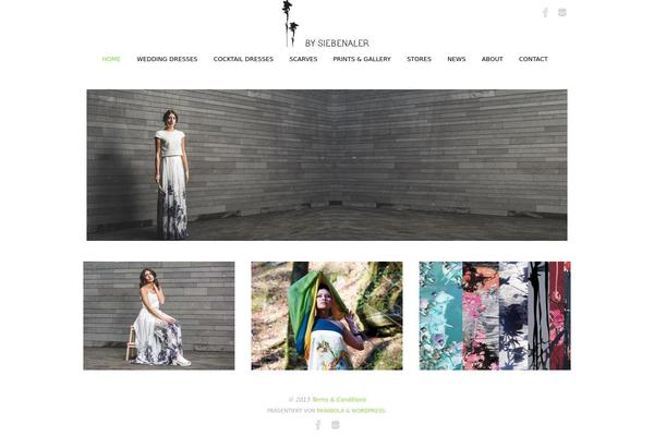Parabola theme site design template sample
