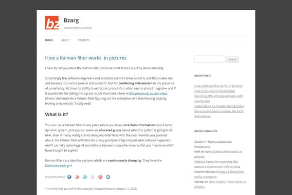Twentytwelve-child theme site design template sample