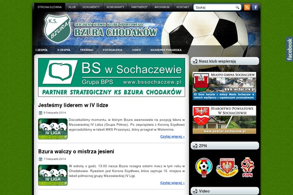 bzurachodakow.pl site used Playfootball
