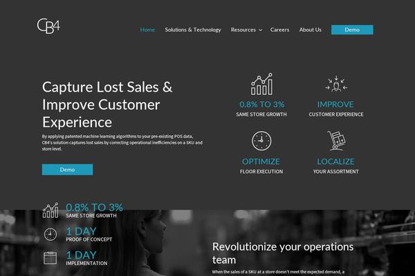 Cb4 theme site design template sample