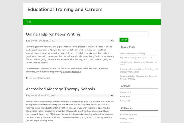Forestly theme site design template sample