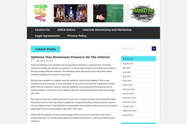 BrightNews theme site design template sample