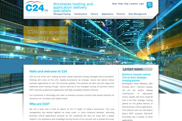 c24.co.uk site used C24