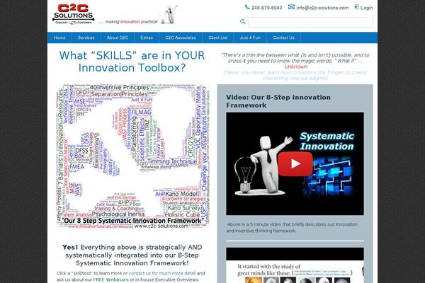 C2c theme site design template sample