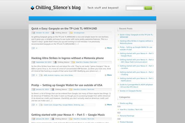Blue and Grey theme site design template sample