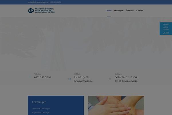 Medical-clinic theme site design template sample