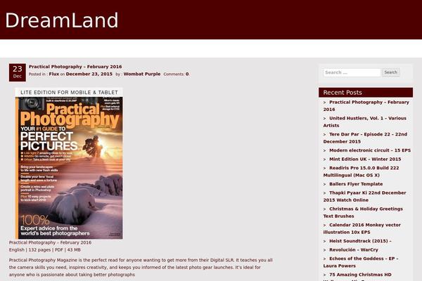 RedPro theme site design template sample