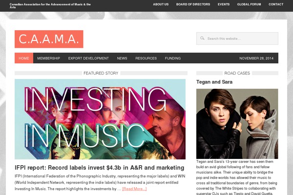 caama.org site used Verse