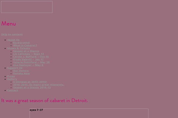 cabaret313.org site used Cabaret