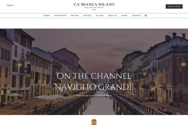 Milano theme site design template sample