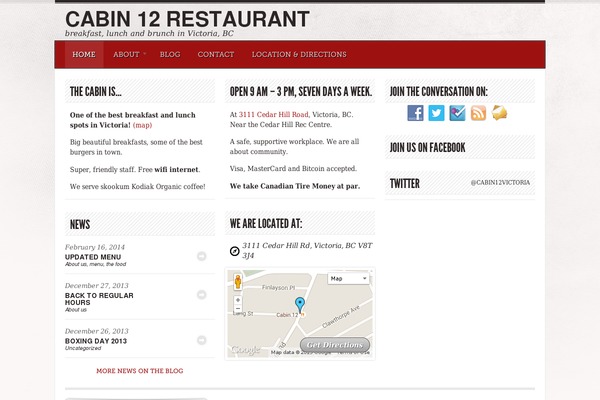 Diner theme site design template sample