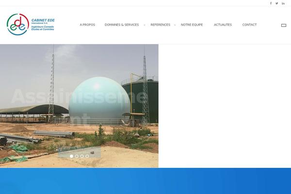 Eco-green theme site design template sample