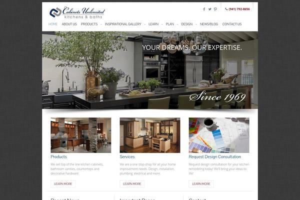 Cu theme site design template sample