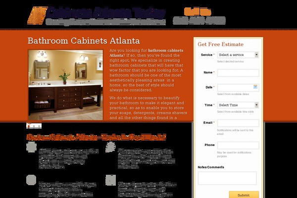 Appointment theme site design template sample