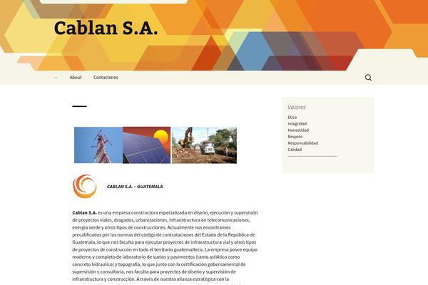 Twenty Thirteen theme site design template sample