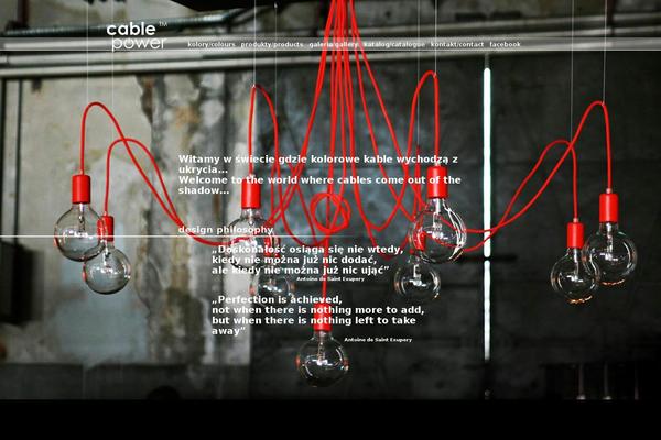 Power theme site design template sample