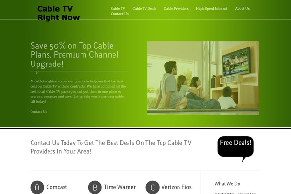 cabletvlowpricing.com site used Coveratheme