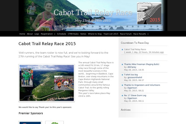 cabottrailrelay.com site used Retina