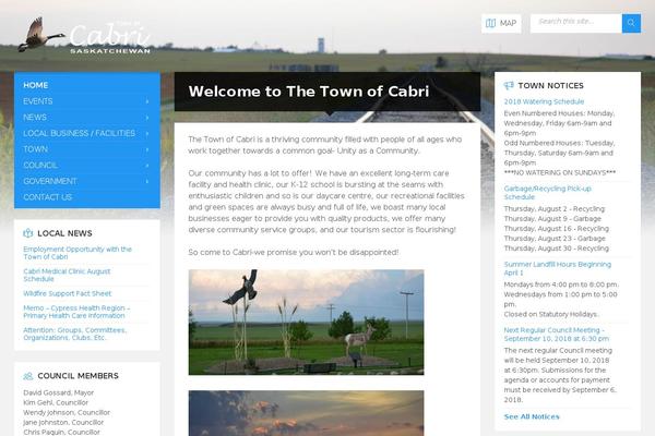 Townpress-child theme site design template sample