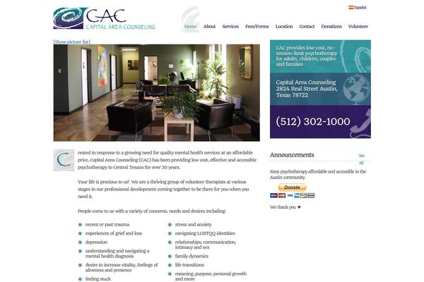 Cac theme site design template sample