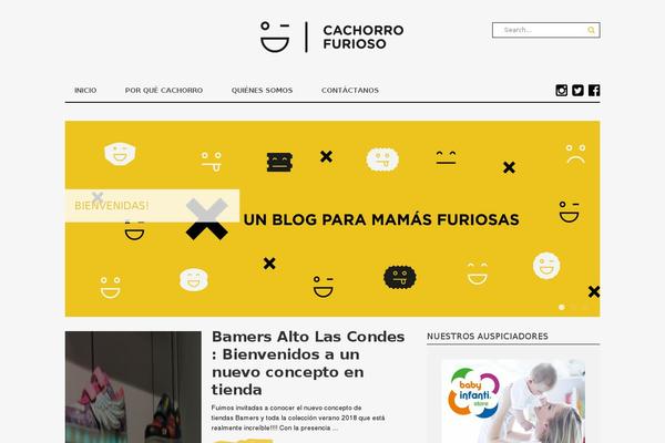Blueblog theme site design template sample