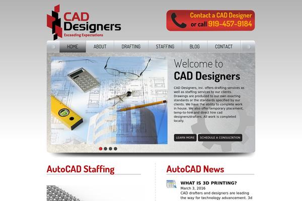 Cad theme site design template sample