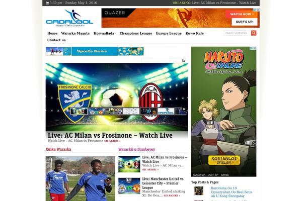 Biggest News theme site design template sample
