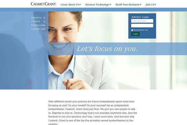 cadaretgrant.com site used Cadaret-theme