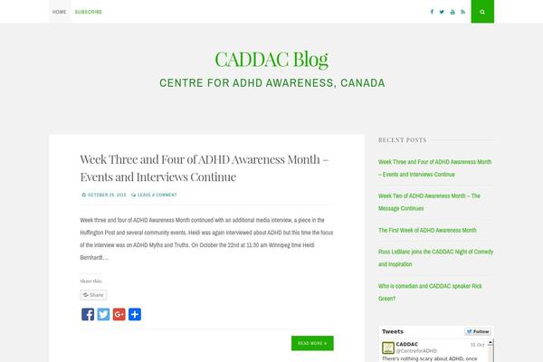 Site using BNS Corner Logo plugin