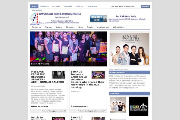 Gazette theme site design template sample